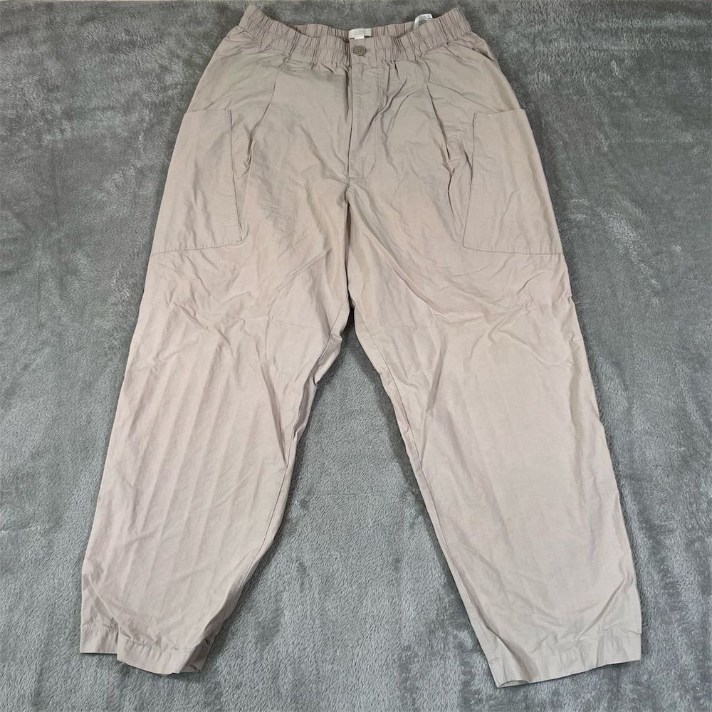 COS Women's‎ Beige Casual Pants Small Elastic Waistband Lounge
